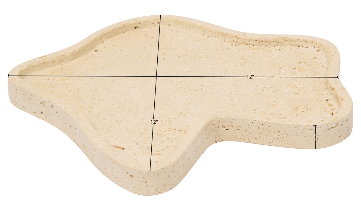 Alvar - Travertine Tray - Beige