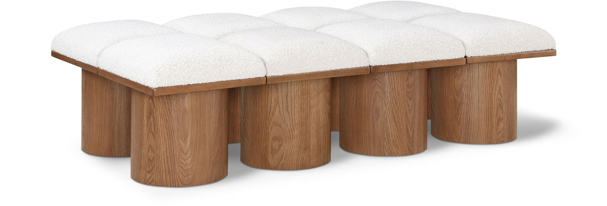 Pavilion - 8 Piece Modular Bench With Brown Base