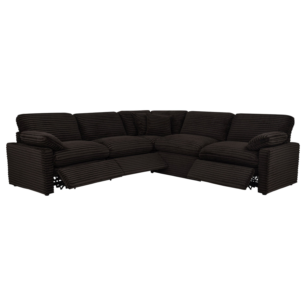 Collins 5-piece Modular Power Reclining Sectional Chocolate Brown