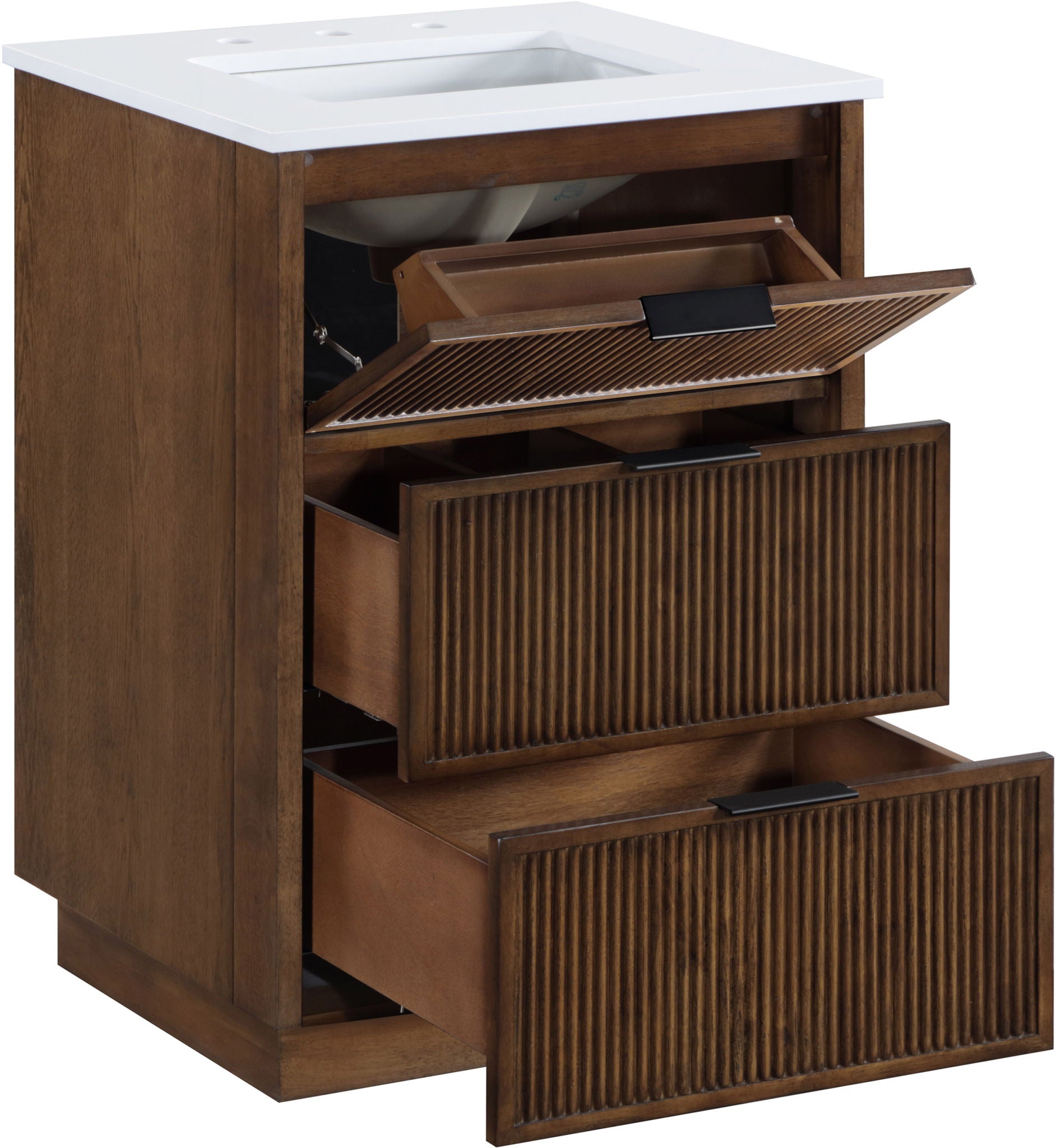 Willard - Engineered Stone And Solid Wood Bathroom Vanity