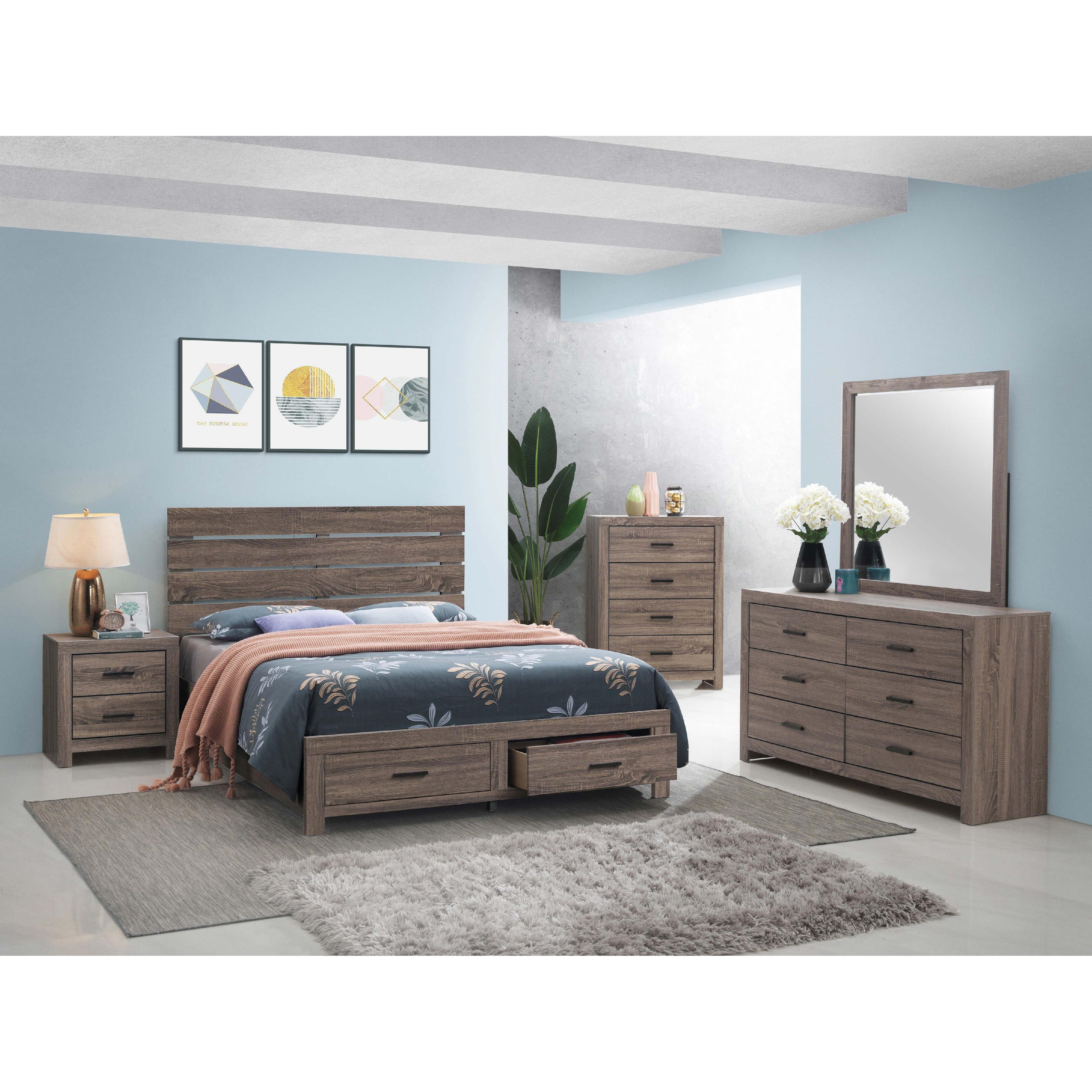 Diamond Modern Furniture COA Brantford King Panel Bed with Storage 207040KE IMAGE 5