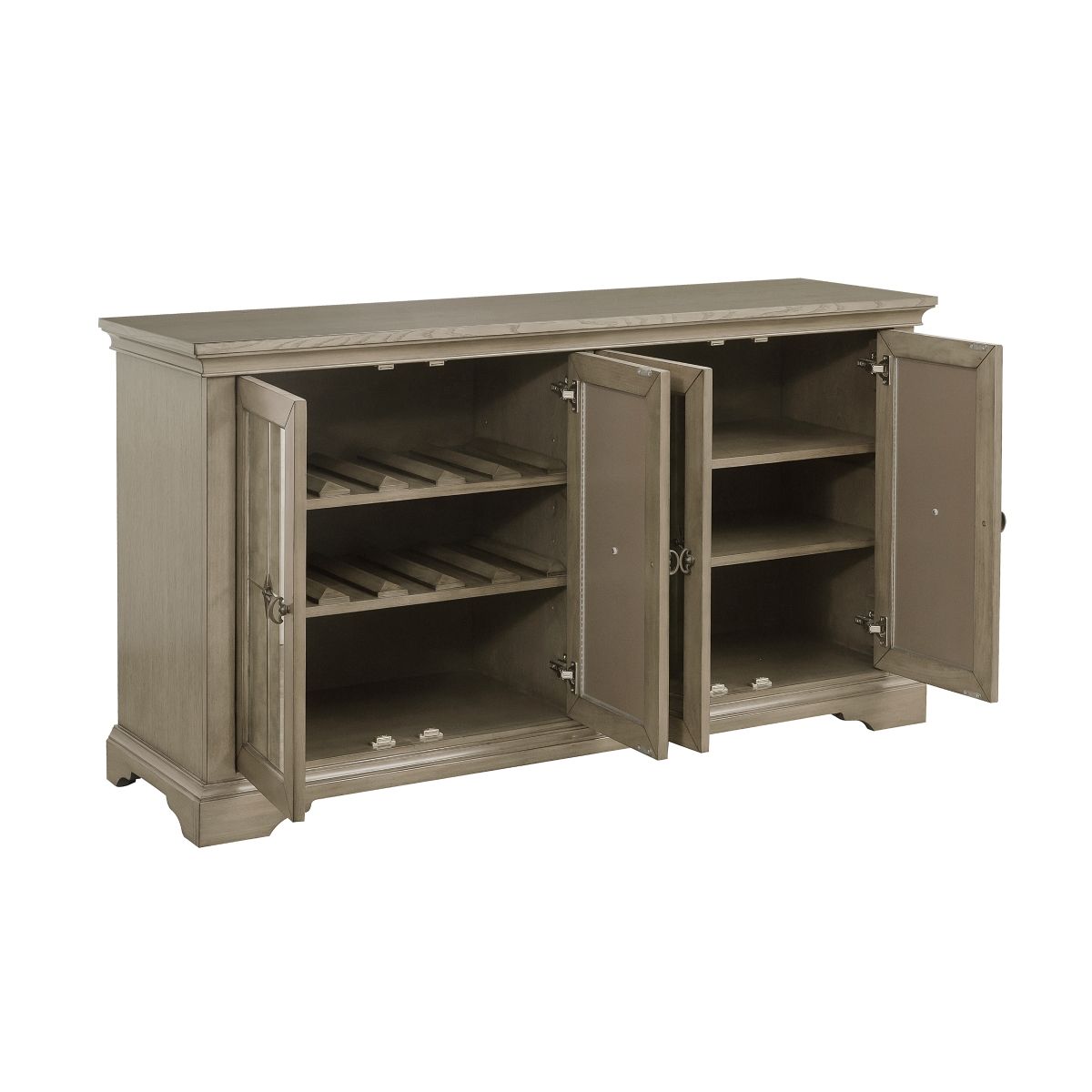 Vermillion - Server With Mirrored Door - Taupe