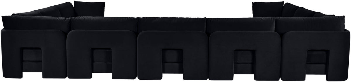 Hammond - Velvet Performance Fabric Upholstered 9 Piece Sectional