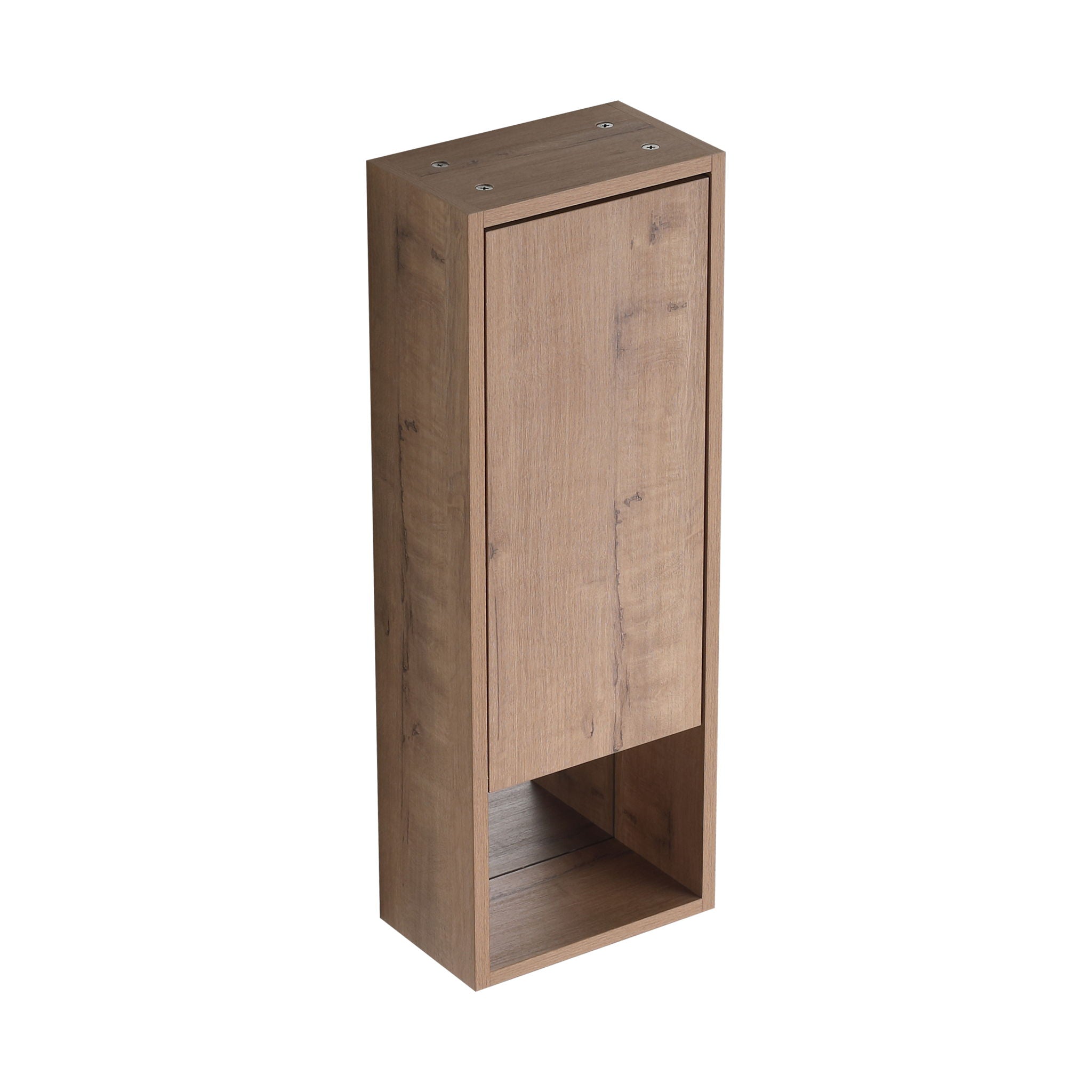 10" Wall Mounted Storage Cabinet, Bathroom Cabinet With Soft Close Door - Imitative Oak