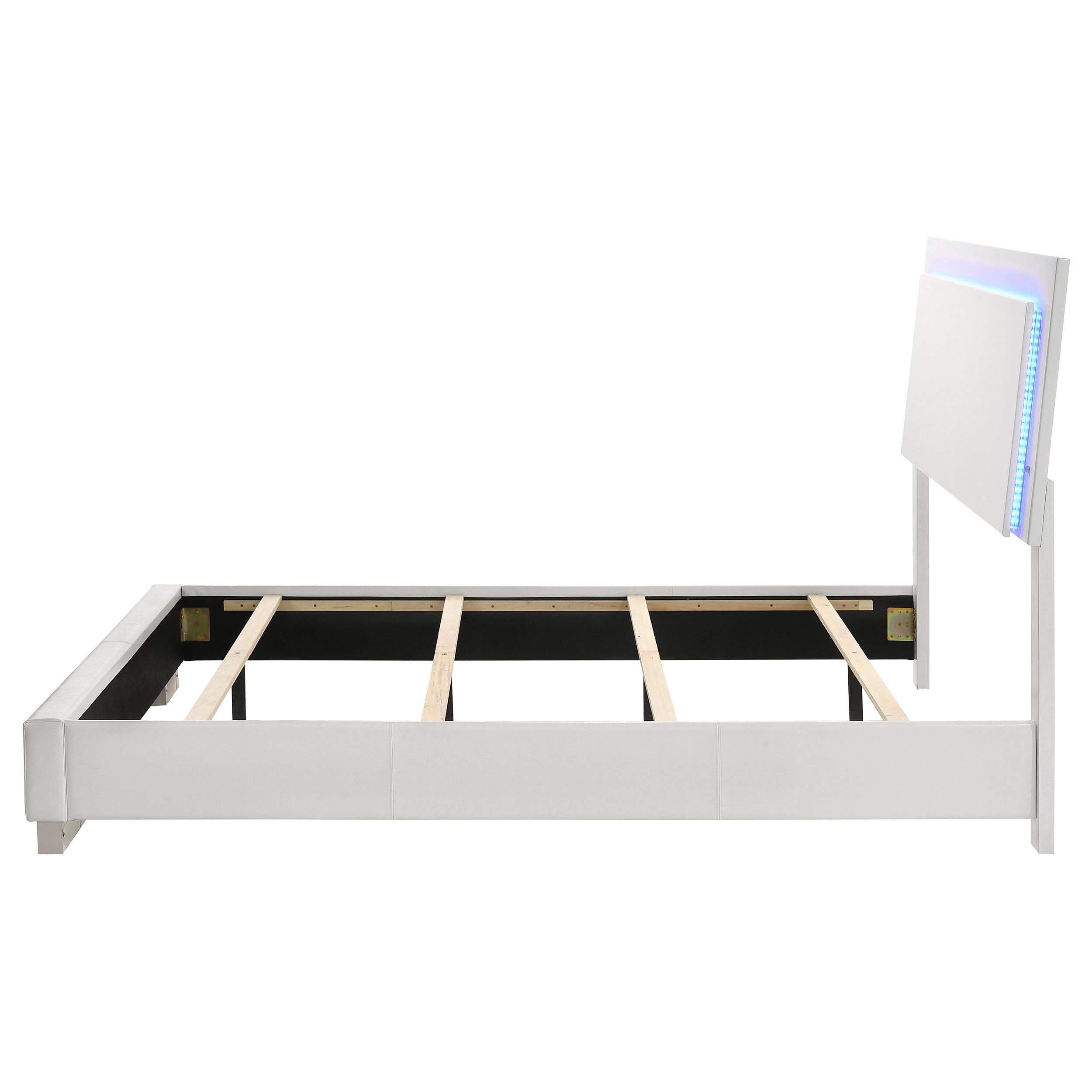 Diamond Modern Furniture COA Felicity Full Upholstered Platform Bed 203500F IMAGE 6