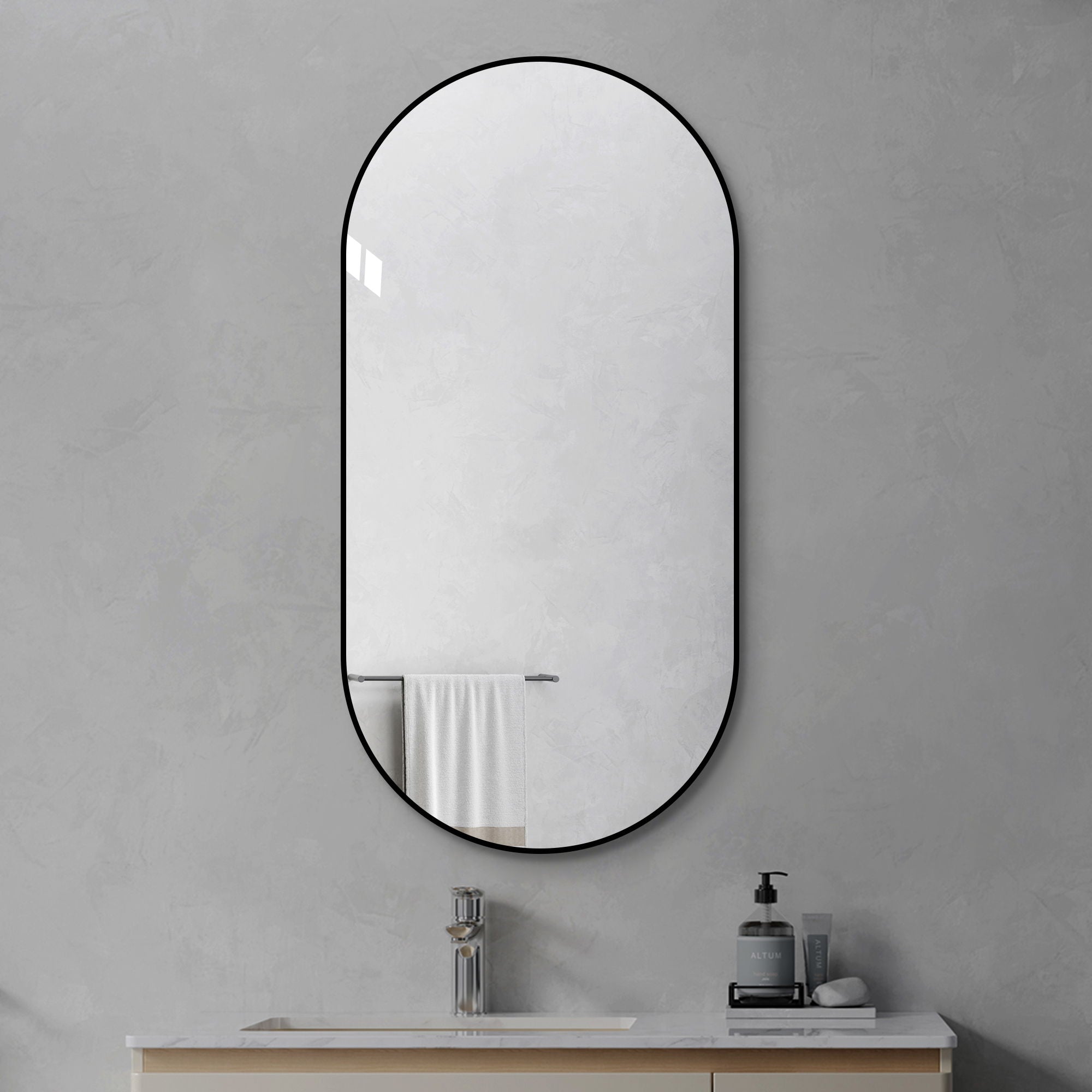 Modern Framed Bathroom Vanity Mirror