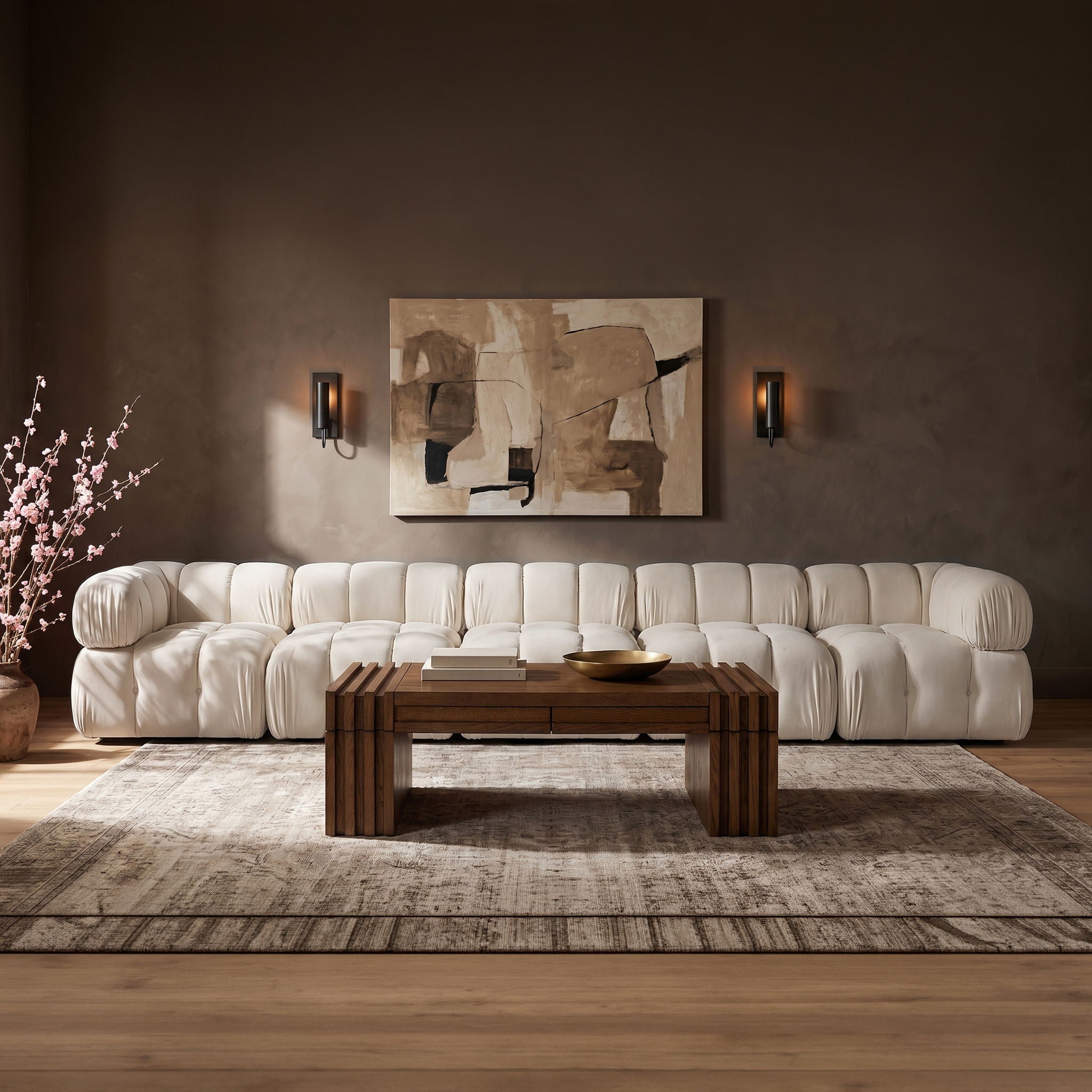 Orin - Fabric Velvet 5 Piece Modular Sofa