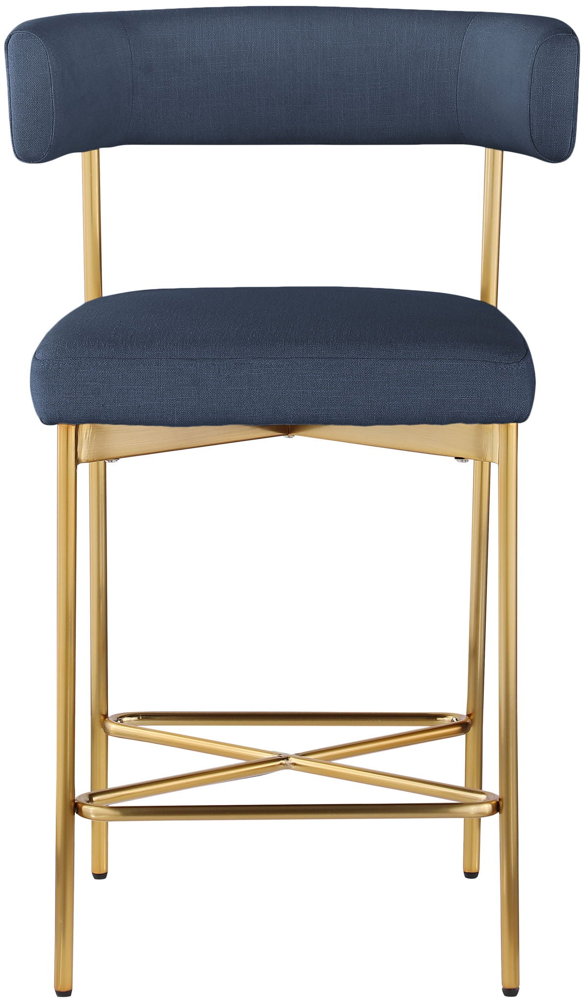 Rivage - Durable Stool With Gold Frame (Set of 2)