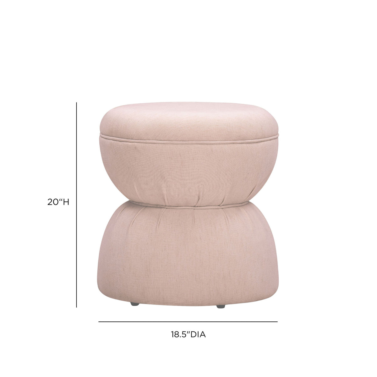 Tomlin - Gaming Ruched Ottoman