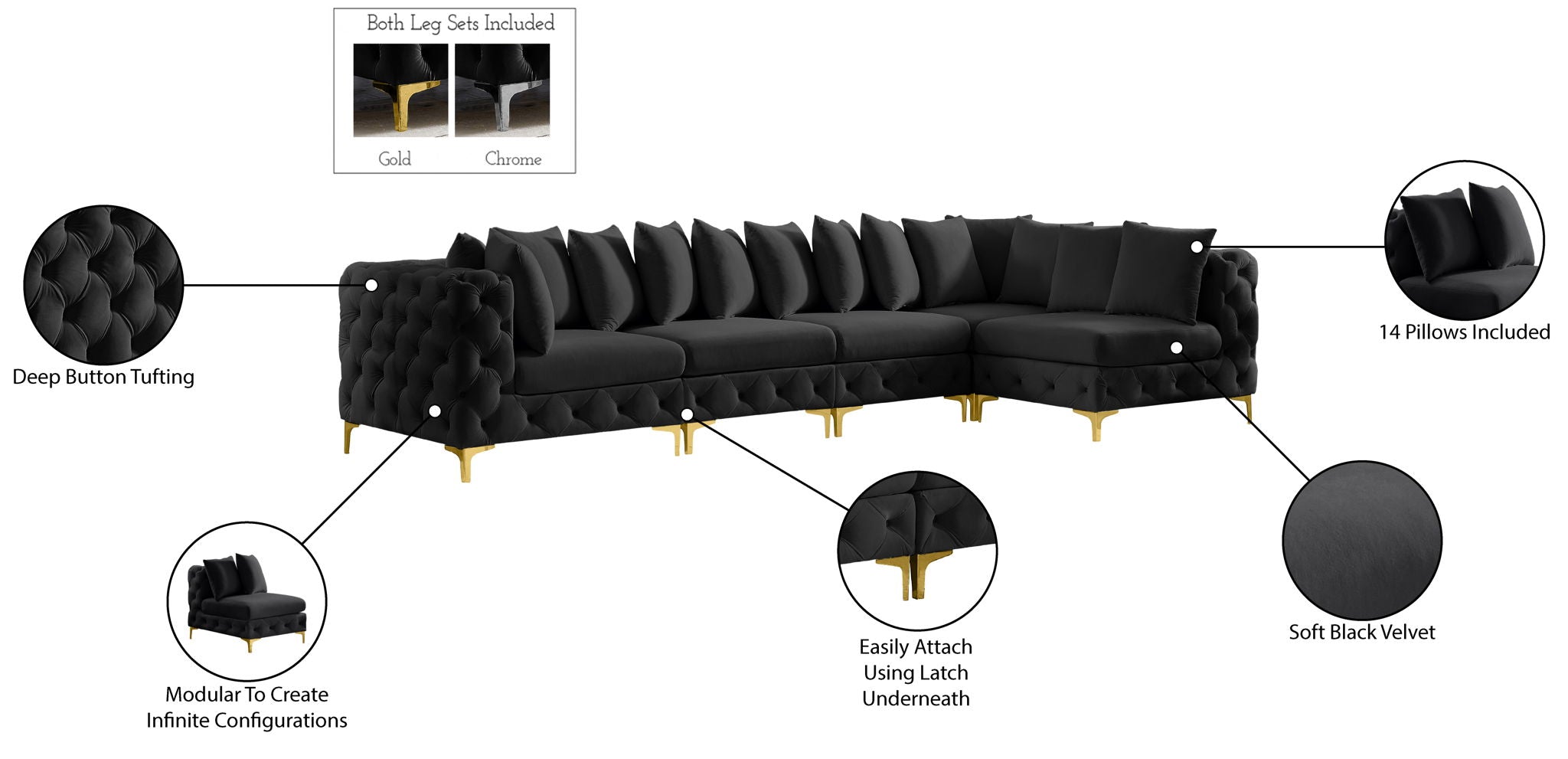 Tremblay - 5 Piece Modular Sectional
