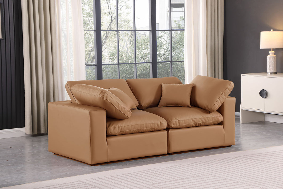 Comfy - Faux Leather Modular Sofa 2 Seats