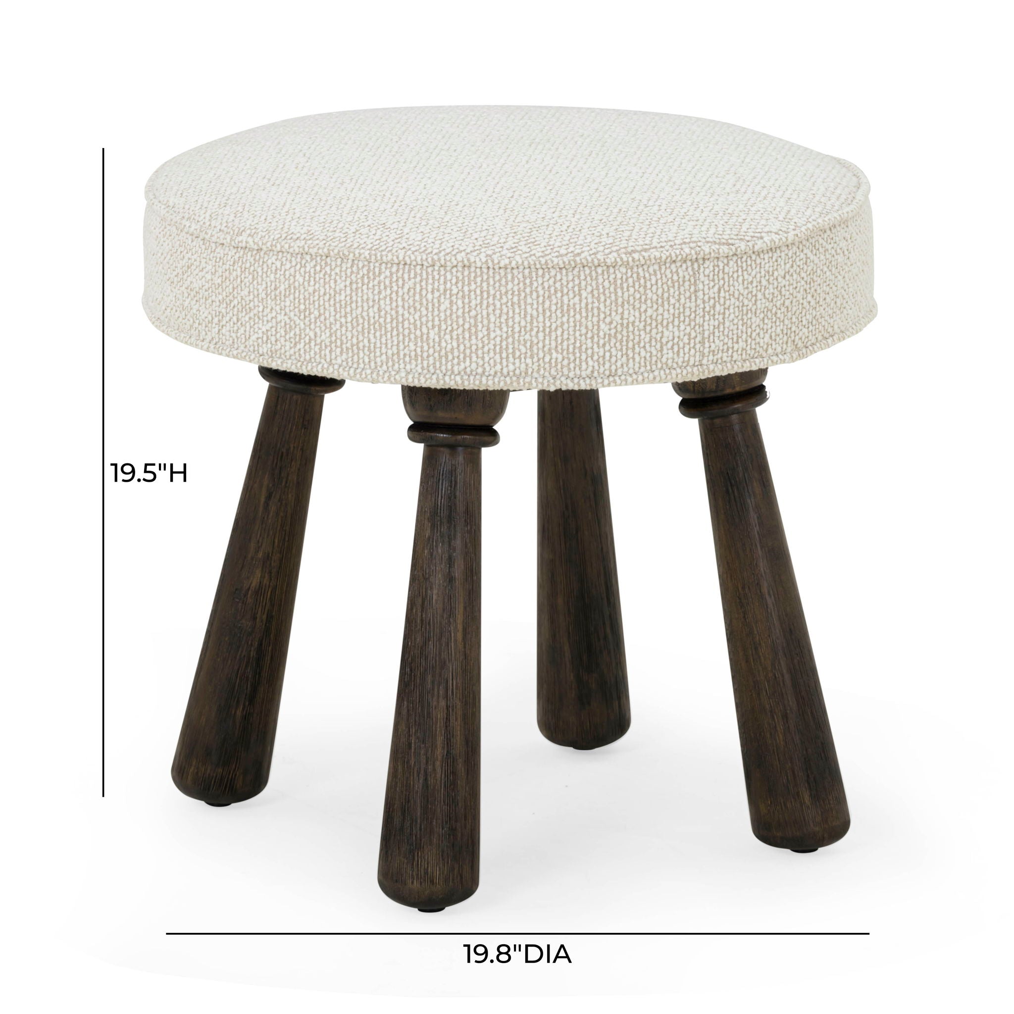 Pookie - Boucle Stool - Cream