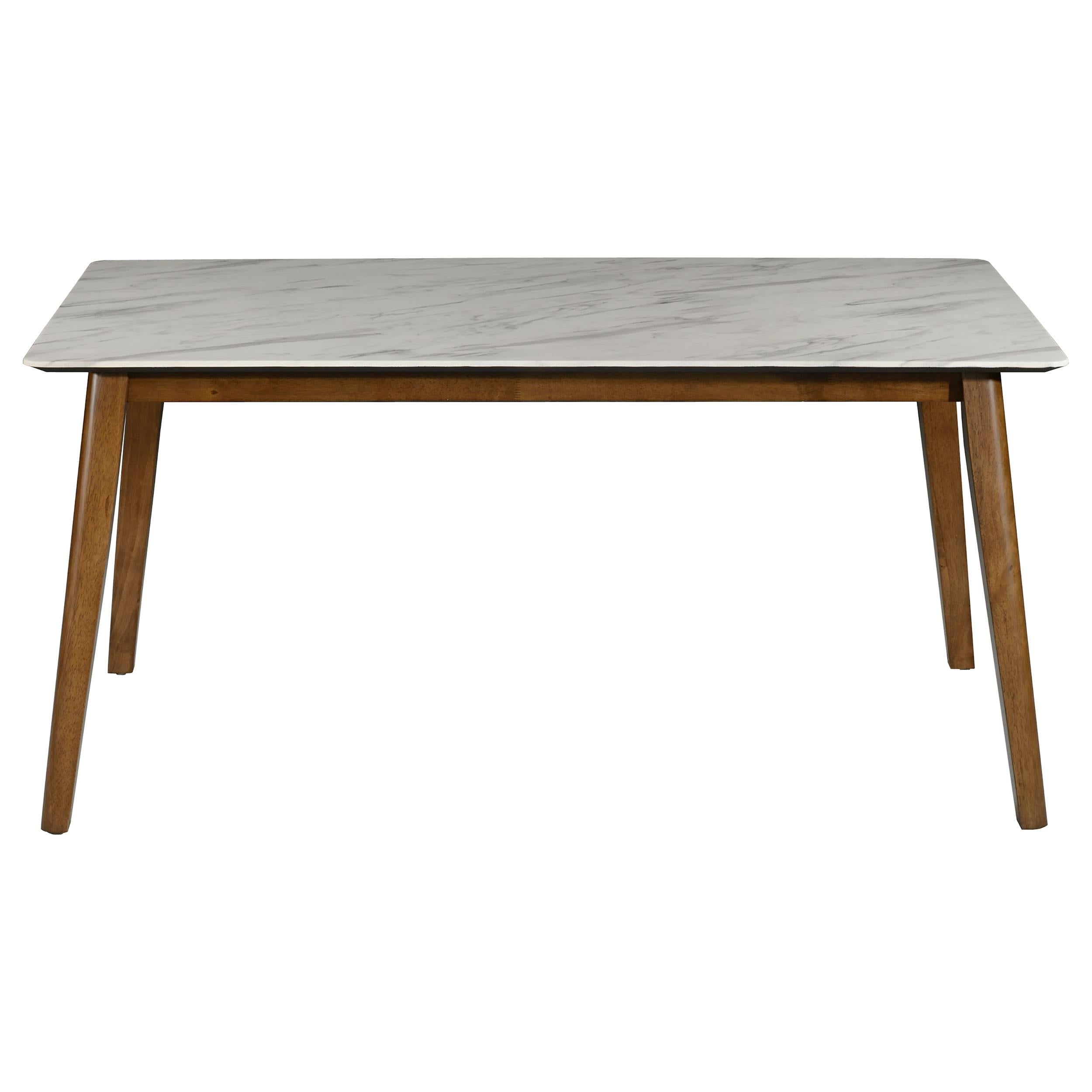Coaster Furniture Everett Dining Table with Faux Marble Top 192761 IMAGE 2