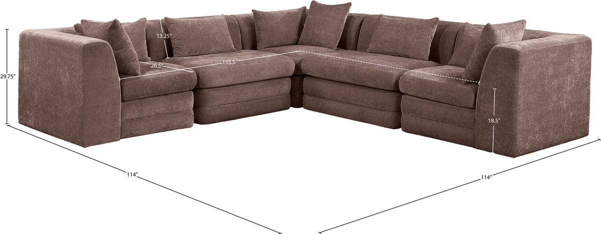 Stellar - 5 Piece Upholstered Modular Sectional