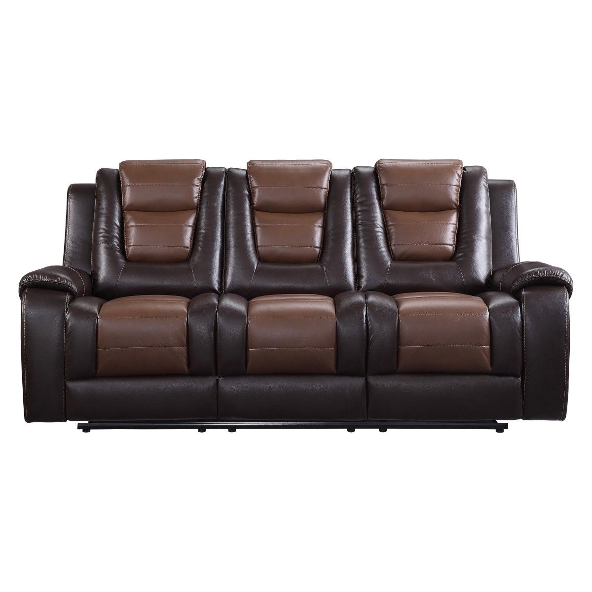 Briscoe - Double Reclining Sofa With Center Drop-Down Cup Holders