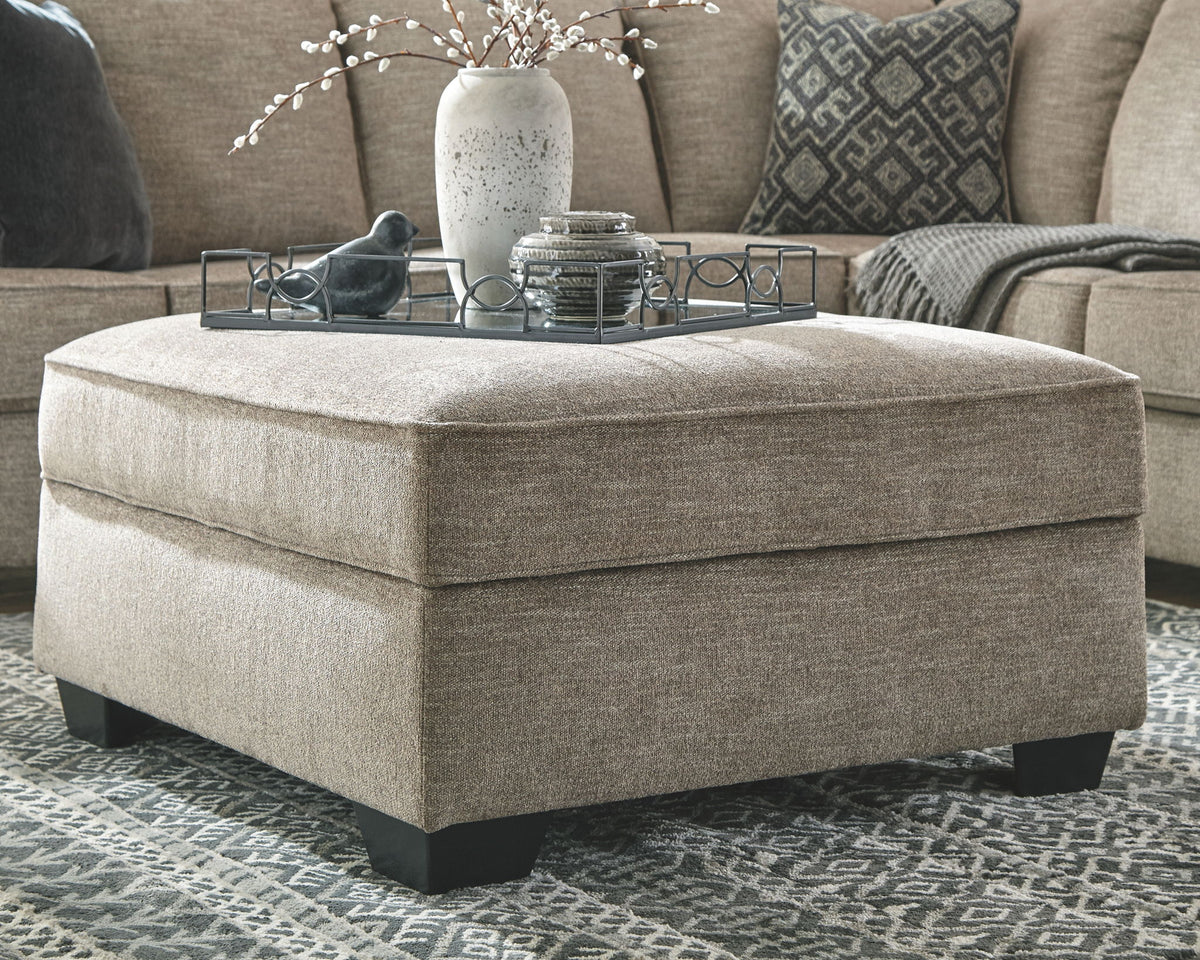 Bovarian - Ottoman With Storage - Stone