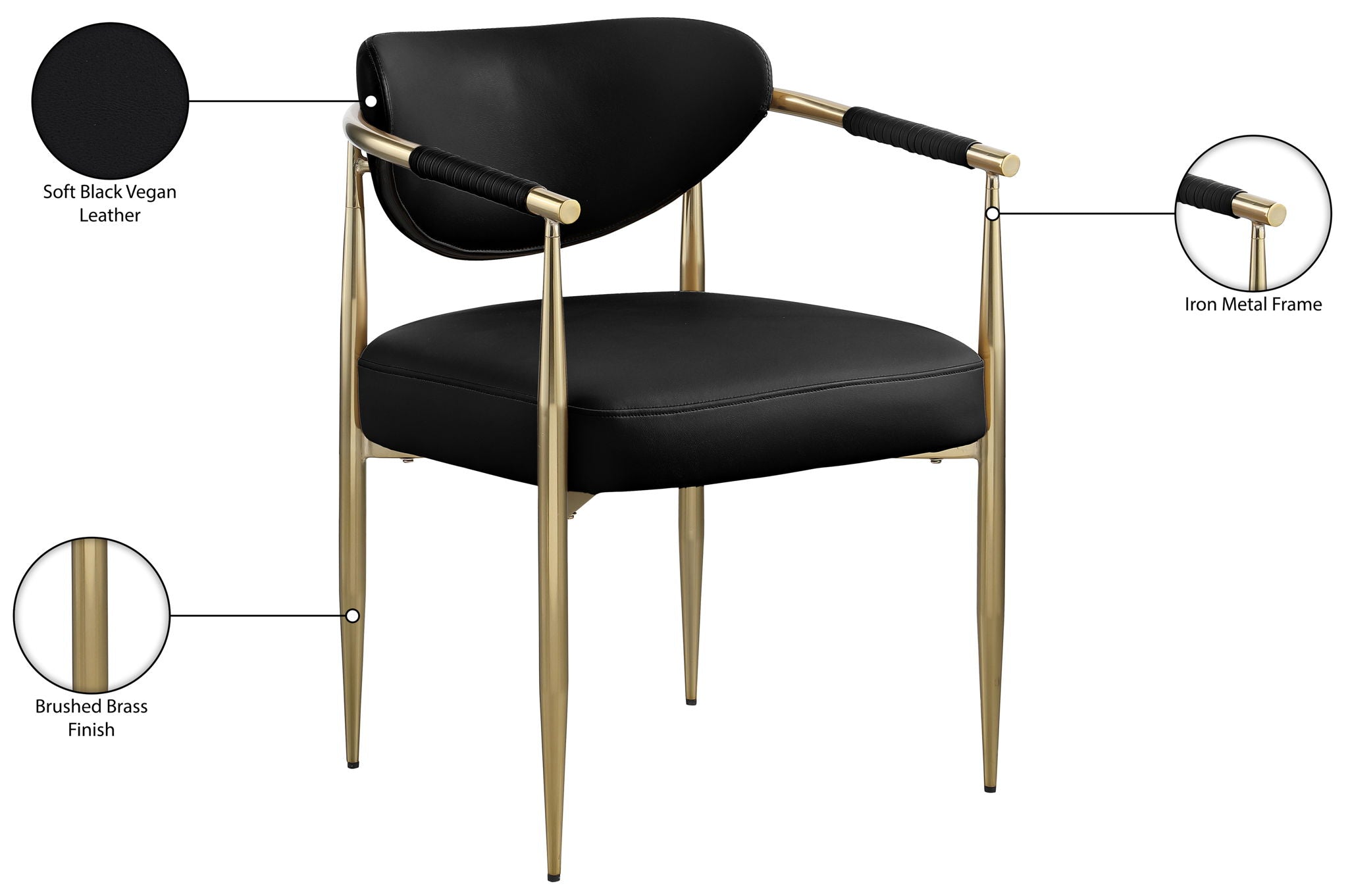 Virella - Faux Leather Upholstered Dining Chair (Set of 2)