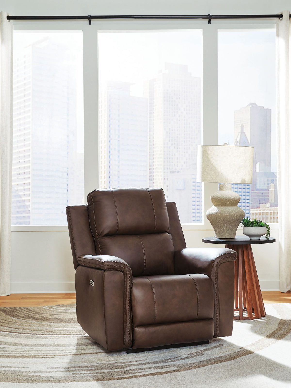 Bleckley - Power Recliner With Adjustable Headrest