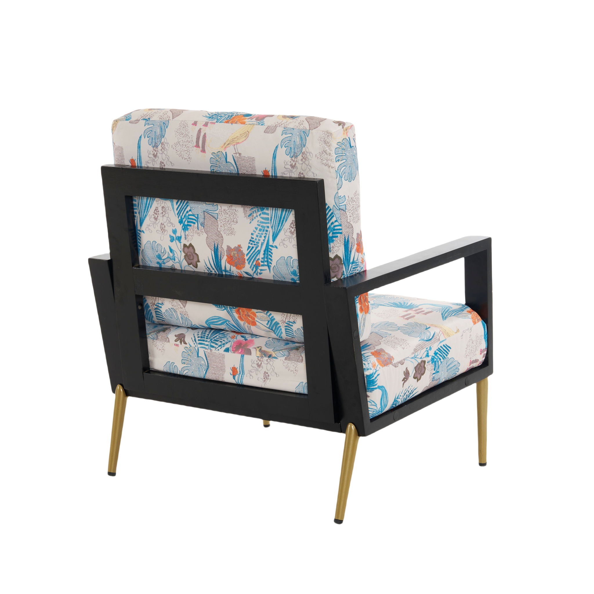 Modern Armchair With Solid Wood Frame