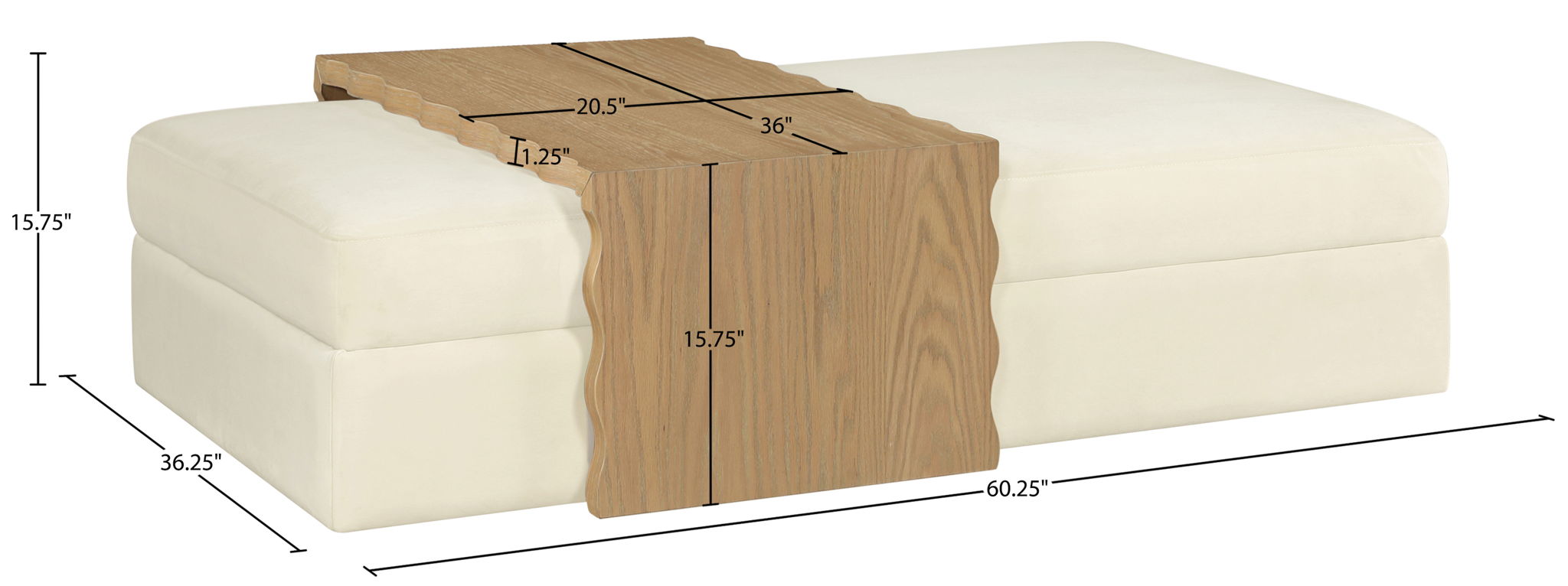 Woodra - Coffee Table / Ottoman