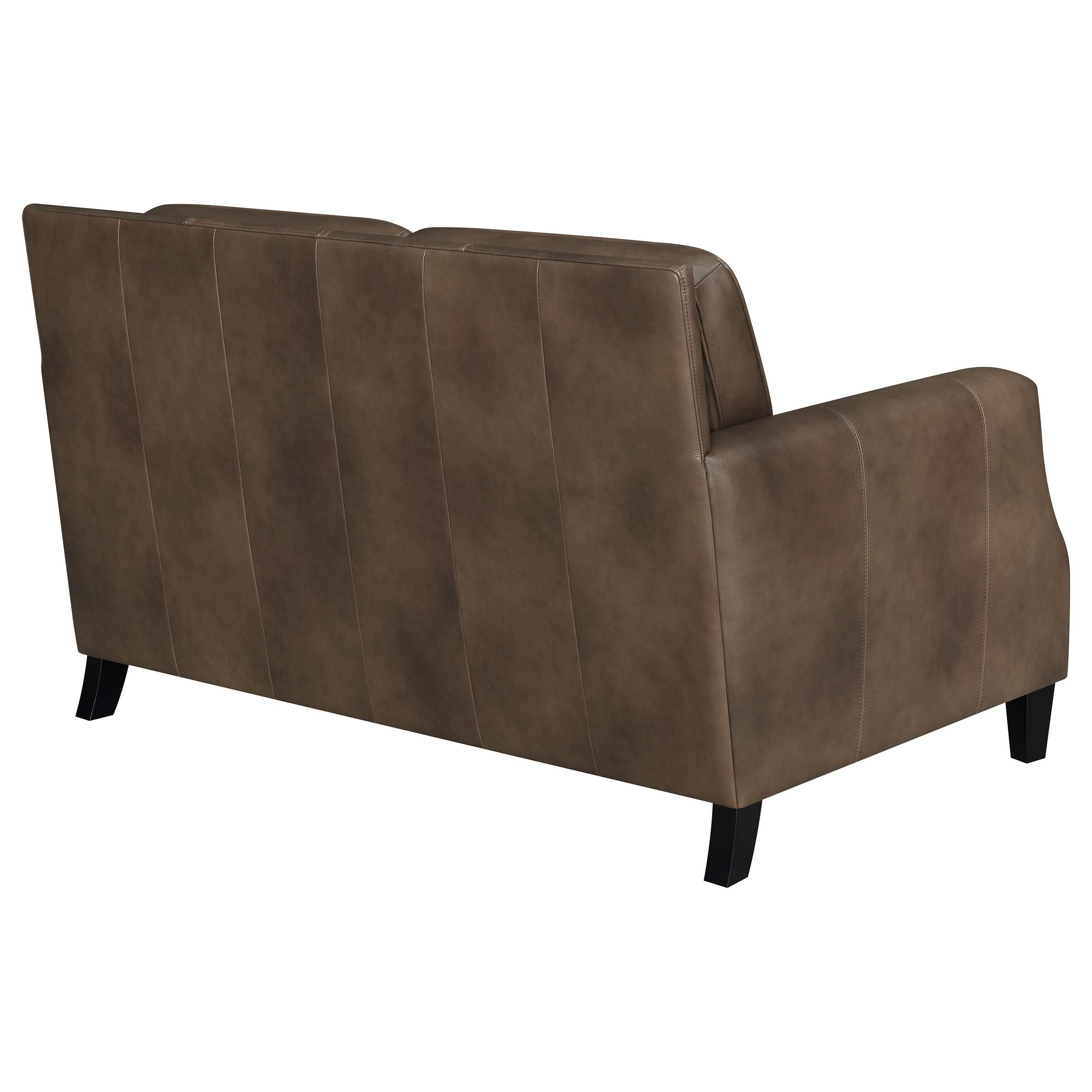 Diamond Modern Furniture COA Leaton Stationary Leather Match Loveseat 509442 IMAGE 6