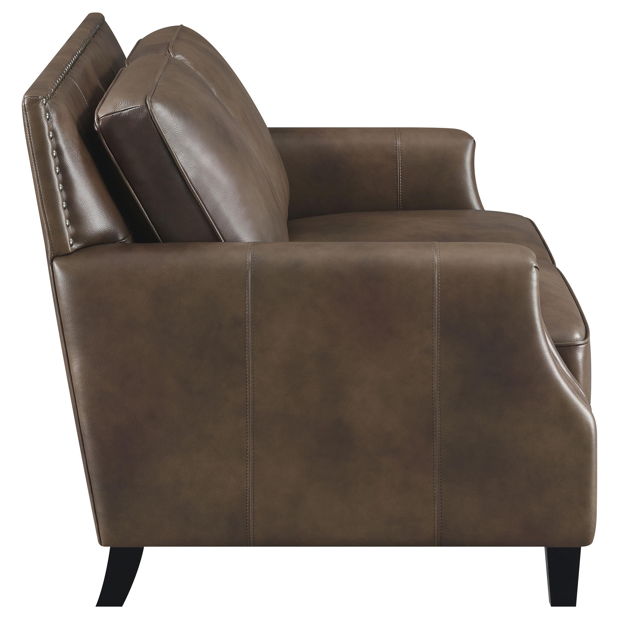 Diamond Modern Furniture COA Leaton Stationary Leather Match Loveseat 509442 IMAGE 7