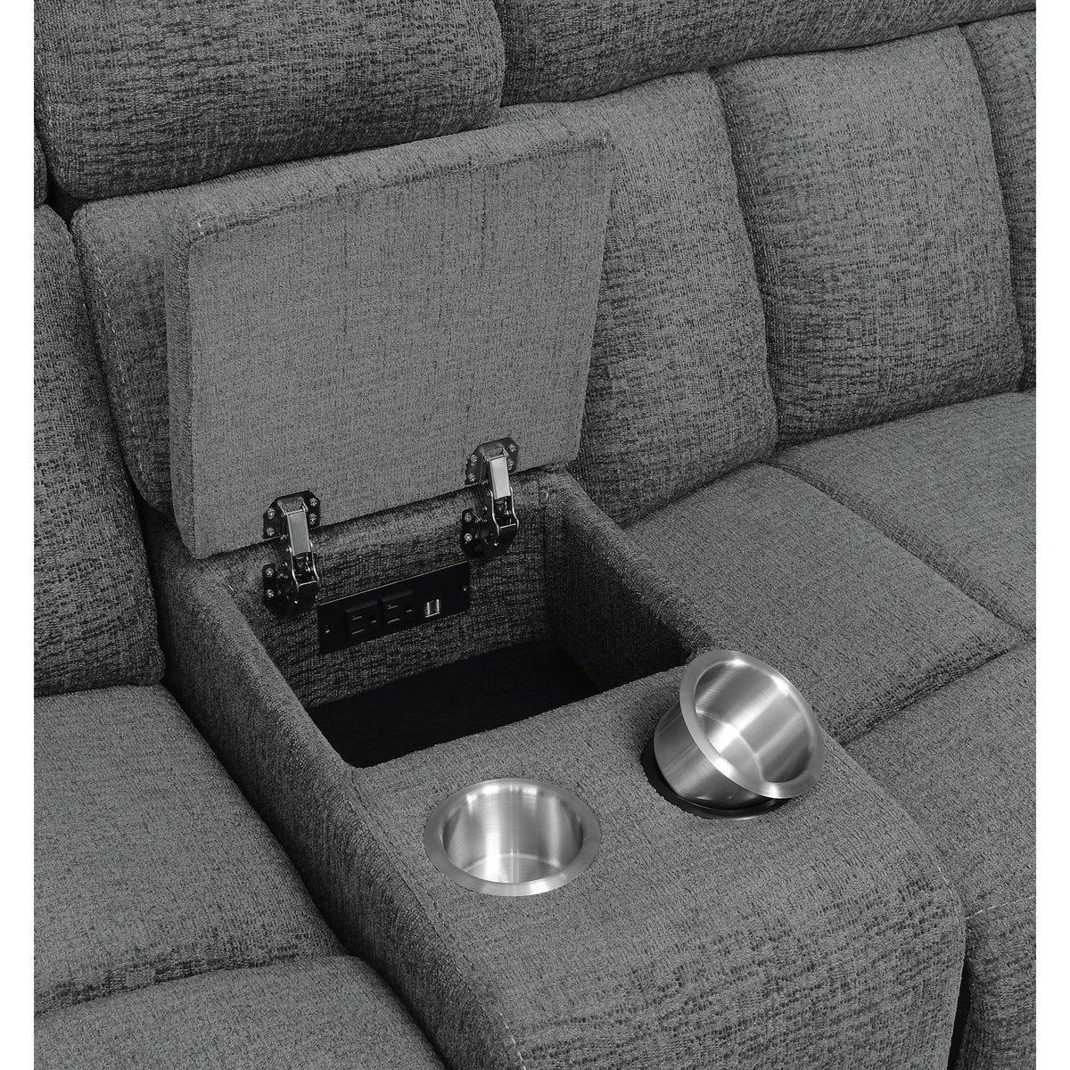 Bahrain Reclining Fabric 6 pc Sectional 609540LR/609540CON/609540AR/609540WDG/609540AR/609540RR