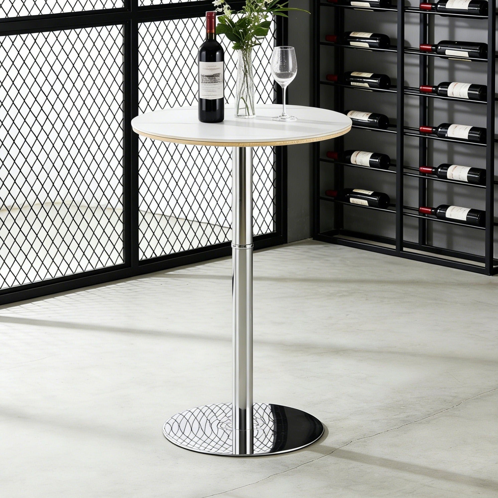 Contemporary Circular Bar Table