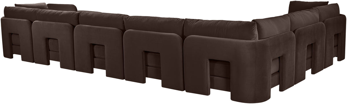 Hammond - Velvet Performance Fabric Upholstered 7 Piece Sectional