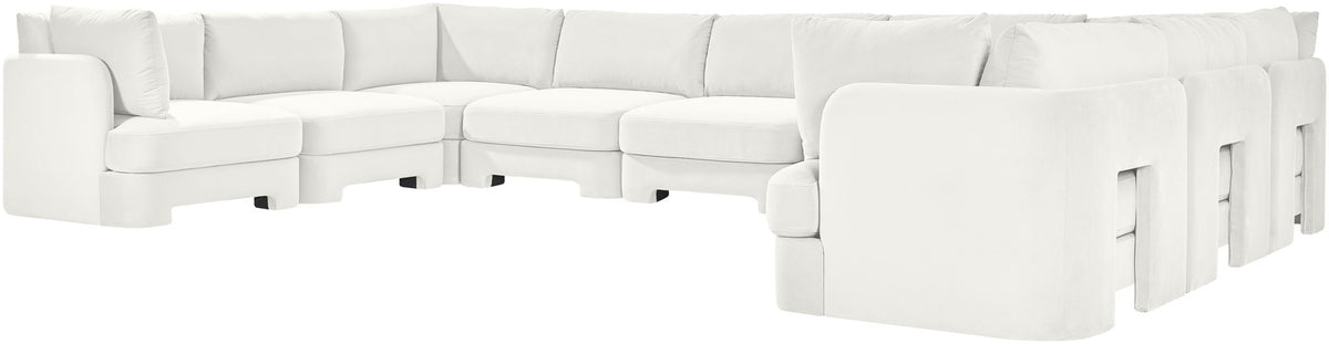 Hammond - Velvet Performance Fabric Upholstered 9 Piece Sectional
