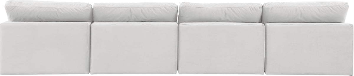 Comfy - Velvet Modular Armless Sofa 4 Seats