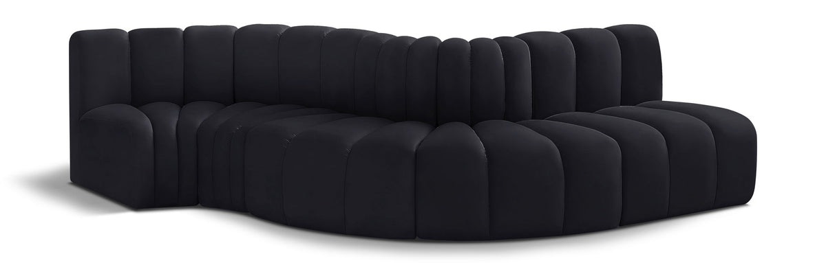 Arc - Velvet 5 Piece Modular Sofa