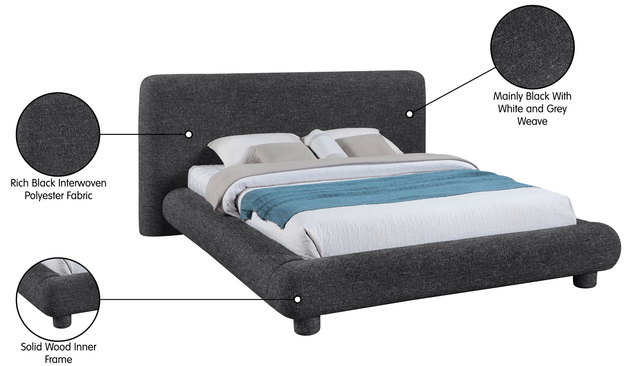 Blair - Polyester Upholstered Bed
