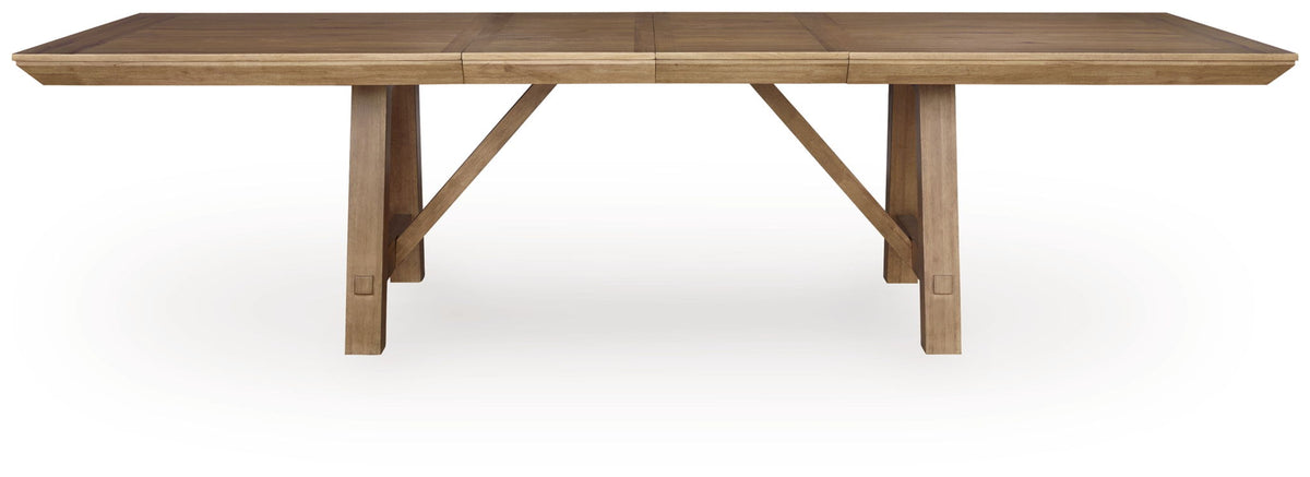 Ridgester - Rectangular Dining Room Extension Table - Light Brown