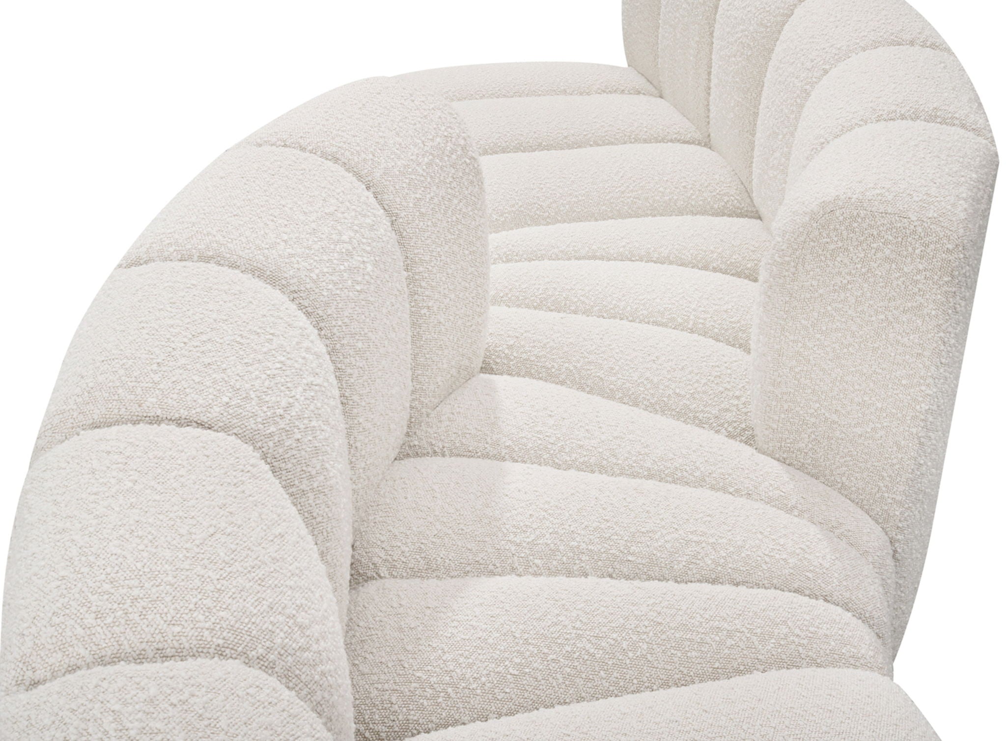 Arc - Boucle Fabric 4 Piece Sofa