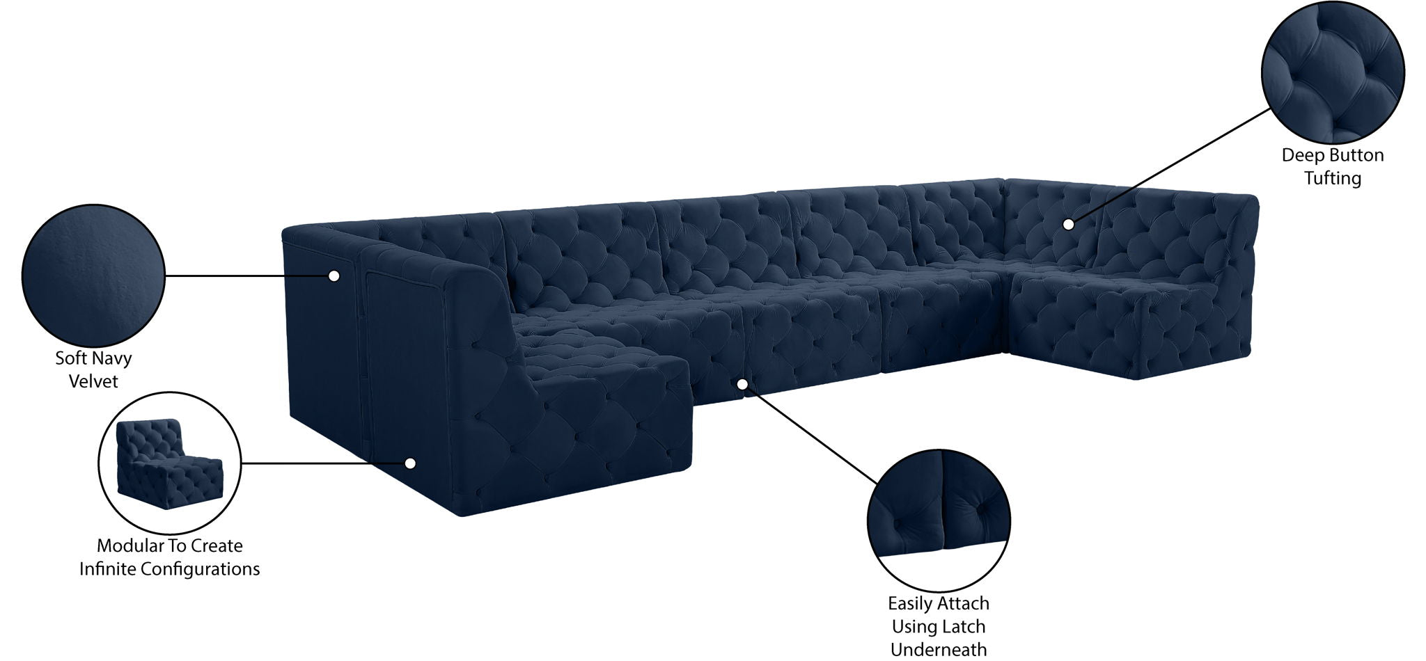 Tuft - 7 Piece Modular Sectional