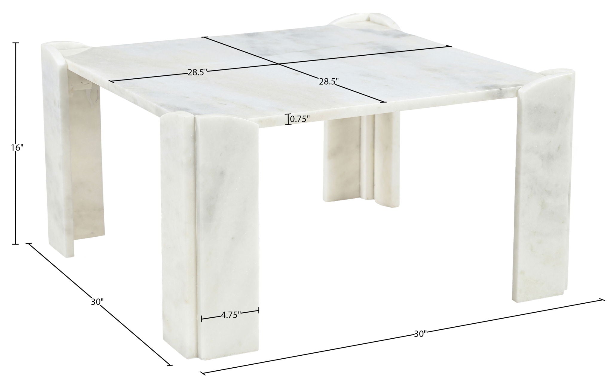 Ravello - Genuine Marble Table