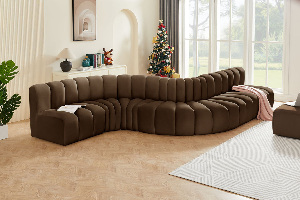 Arc - Velvet 7 Piece Modular Sofa