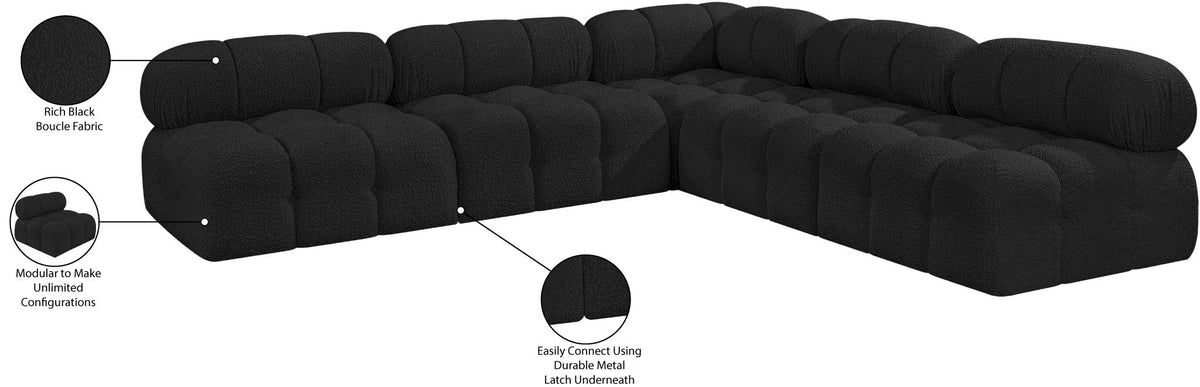 Ames - 5 Piece Fabric Modular Corner Sectional