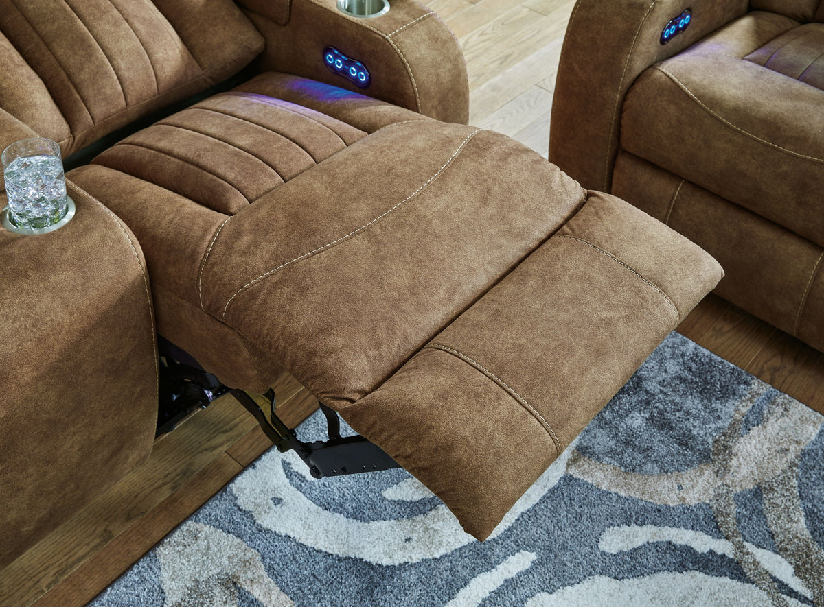 Wolfridge - Power Recliner/Adj Headrest - Brindle