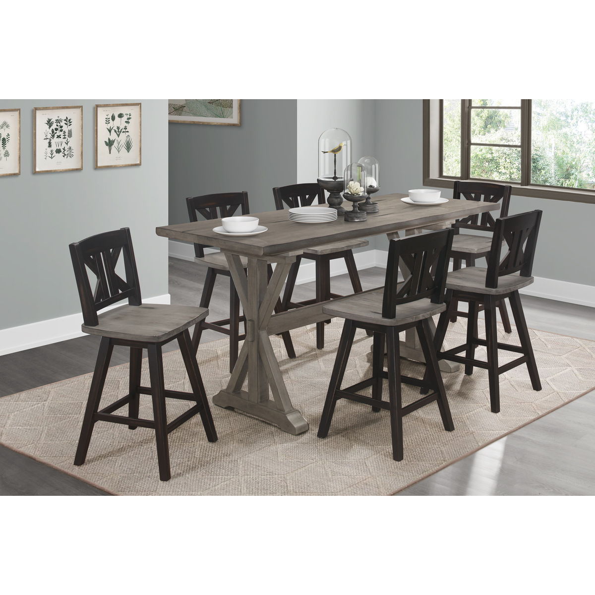 Amsonia - Counter Height Table - Gray