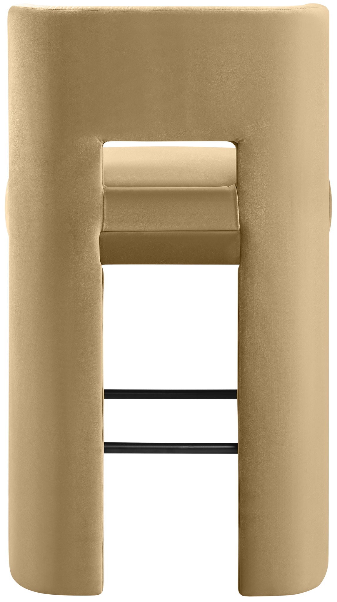Zuno - Velvet Performance Fabric Upholstered Bar Stool (Set of 2)