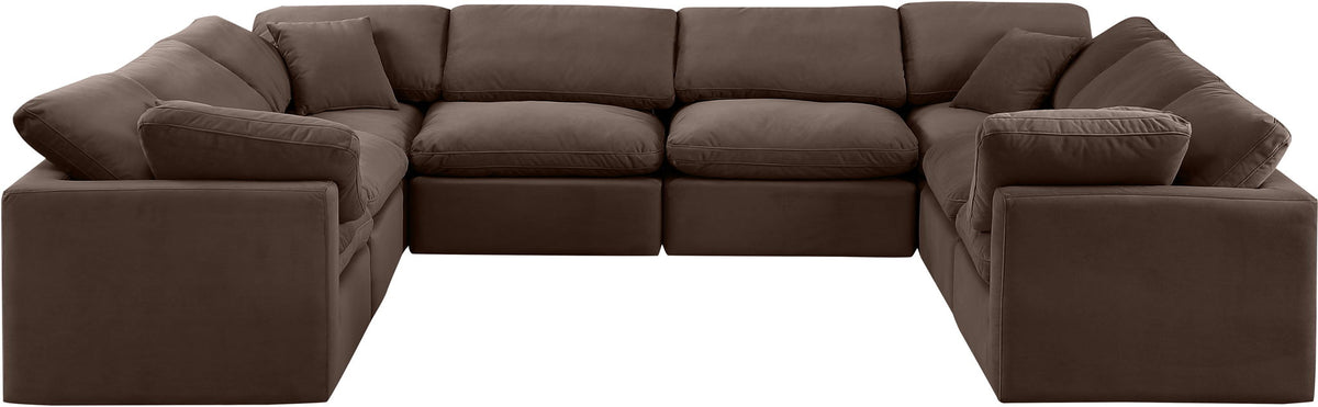 Indulge - Velvet 8 Piece Modular Sectional