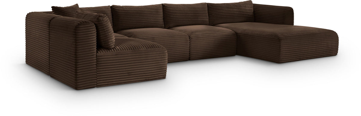Shaggy - 5 Piece Modular U-Shaped Sectional