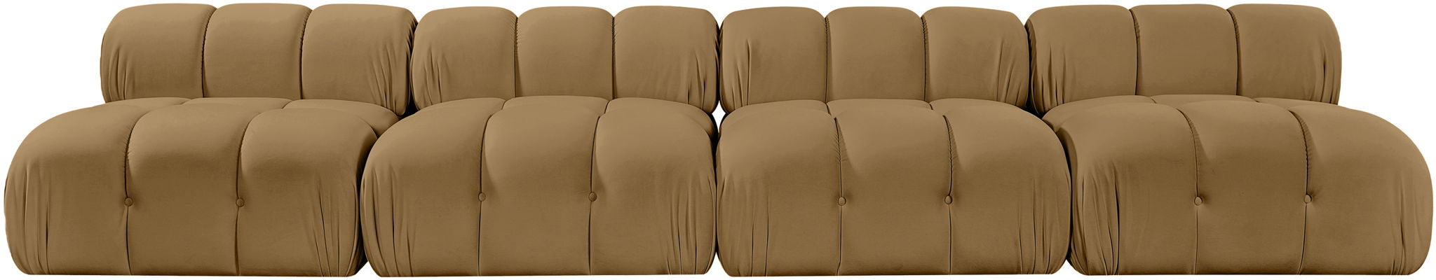 Orin - Velvet 4 Piece Modular Sofa