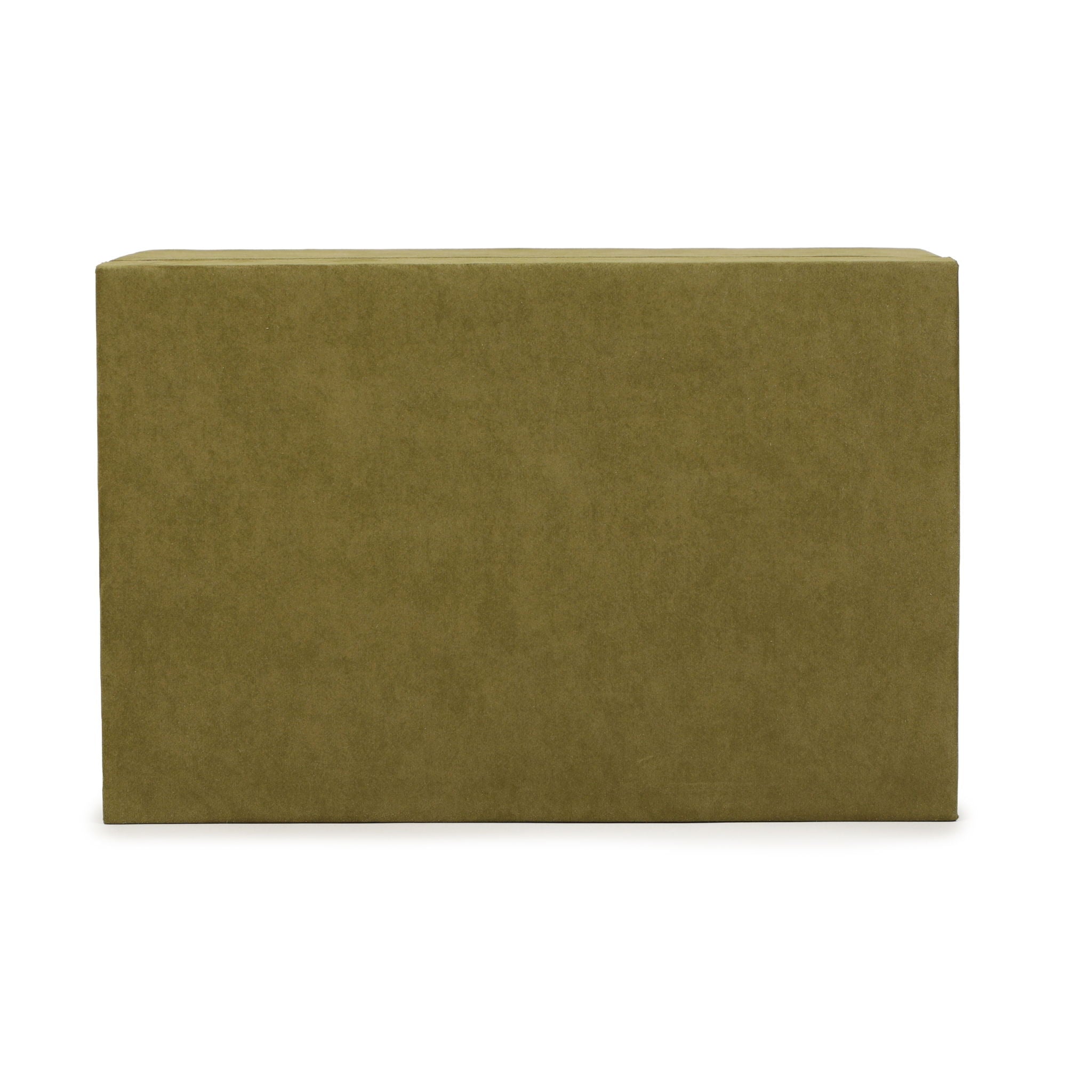 Pisa - Vegan Suede Contract-Grade Storage Box - Green