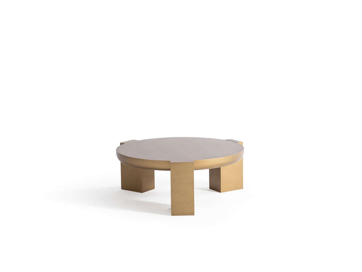 674 Gold Coffee Table and End Table