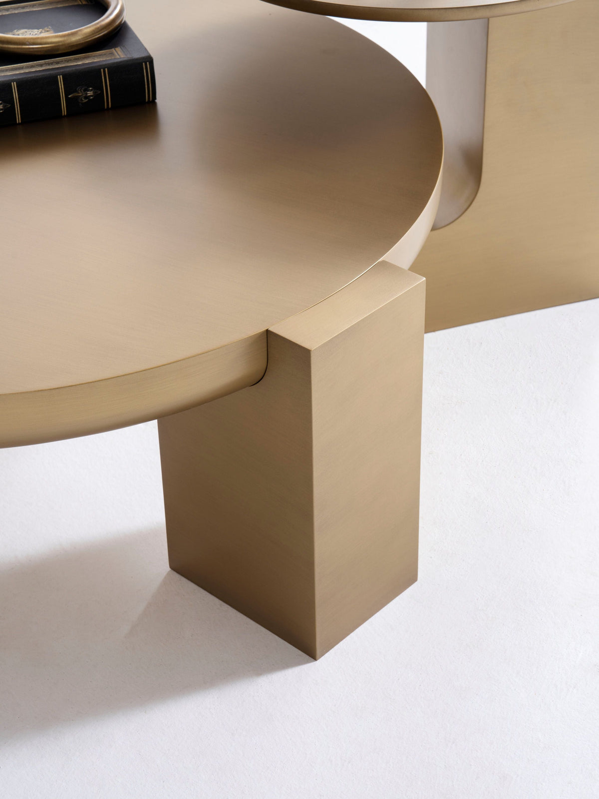 674 Gold Coffee Table and End Table