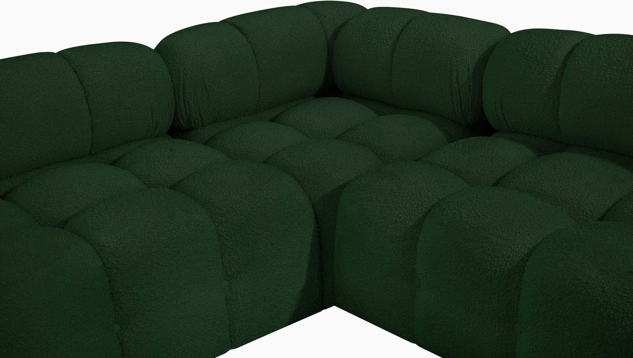 Ames - 7 Piece Boucle Fabric Modular Sectional