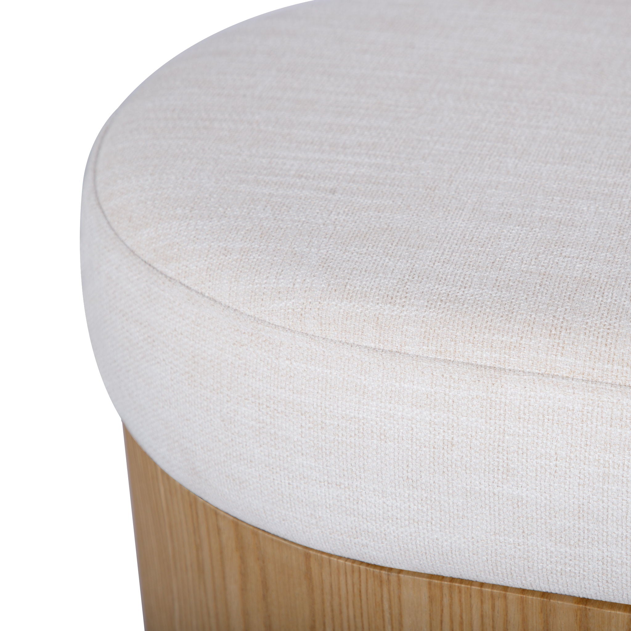 Poppi - Performance Fabric Storage Bench - Cream